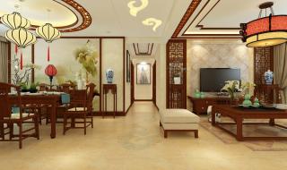 中式客厅装修效果图